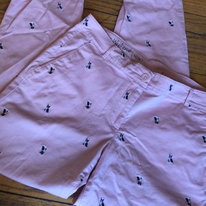 Pink Chino’s with kitties